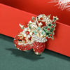 Crystal Christmas Rhinestone Brooches, Santa Reindeer Xmas Lapel Pins, Holiday Clothing Backpack Decor, Festive Jewelry Gifts - Image 10