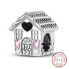 Silver Charm Bead Mother's Day Love Heart Family Charm Bead Pendant Fits Bracelet Womens Jewelry Gifts - Image 33