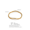 62mm Stainless Steel Metal Hammer Round Bracelet Bangle Minimalist Casting Daily Jewelry - Image 6