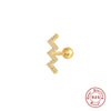 1 Pairs Small Crown Moon Star Lightning Constellation Stud Earrings for Women Silver Piercing Earring Damskie - Image 9