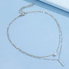 Zircon Pendant Necklace For Women Multilayer Chain Choker Female Party Shiny Jewelry Gift - Image 9