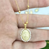 Virgin Mary Pendant Charm Necklace Women Cross Scared Heart Jesus Choker Seed Beads Stainless Steel Chain Gold Color Mom - Image 15