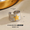 Stainless Steel Y2K Celestial Star Open Rings for Women Men Unique Design Gold Silver Color Adjustable Ring Jewelry - Image 7