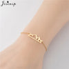 Simple Double Heart Stainless Steel Bracelet Women Men Scissors Pins Mountain Charm Bracelets Handmade Jewelry - Image 11