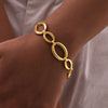 Distinctive Elliptical Bracelet for Women,Hand-made Chain Stainless Steel Bracelets, Jewelry Gift - Image 3