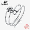 Silver Paper Clip Open Ring For Women Adjustable Jewelry Daily Gift - Image 1