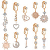 Faux Fake Belly Butterfly Fake Belly Piercing Heart Clip On Umbilical Navel Fake Pircing Moon Star Leaves Cartilage Earring Clip - Image 6