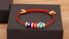 Adjustable Turkish Evil Eye Rope Bracelet in Multiple Colors - Image 26