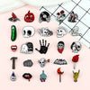 30 Styles Punk Halloween Party Pins Gothic Skull Witch Magic Enamel Brooch Dark Pumpkin Fire Hand Bag Lapel Badge Friend Jewelry - Image 1