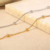 Stainless Steel Snake Bone Chain Anklet for Women Men Gold Color Beaded Couple Foot Chain Beach Jewelry Accessories - Image 5