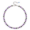 8mm Cubic Zirconia Necklace For Women Round Shape Crsytal Claw Setting Colorful Zircon Chokers Beads Neck Jewelry - Image 10