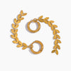 Simple Fishtail Shaped Long Earrings for Women, Stainless Steel Gold Plated Jewelry Gifts - Image 8