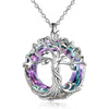 Tree Of Life Necklaces Celtic Family Tree Necklace With Circle Crystal Jewelry Gifts For Women Girls Mom Birthday - Image 4