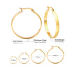 Hoop Earrings Stainless Steel Gold Plated Round Huggie Earrings For Women Party Jewelry Gifts Accessories - Image 7