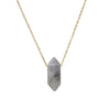 Natural Crystal Stone Rose Quartz amethyst citrine agate bullet Pendant Necklace Stainless Steel gold Chain Gemstone Jewelry - Image 10