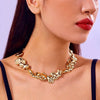 Liquid Lava Style Metal Choker Necklace for Women Gold Color Geometry Twist Neck Bangle Party Collar Jewelry Gift - Image 15