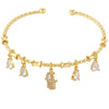 Candy Color Charm Bracelet with Adjustable Open Bangle - Image 18