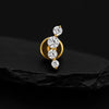 Titanium Climber 4 CZ Cartilage Helix Stud 16G Dainty Flat Back Labret Earlobe Piercing Jewelry - Image 6
