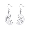 Moon Star Cat Earrings for Women Stainless Steel Animal Drop Earring Girls Lovely Kitten Jewelry Birthday Gifts - Image 7