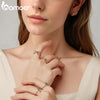Silver Two Tones Cross Hoop Earrings for Women, Sleek Polished Piercing Huggie Earrings for Women Girl Gift - Image 4