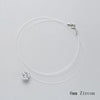 Silver Zircon Crystal Pearl Pendant Choker Necklace Fishing Line Jewelry For Fshion Women - Image 7