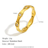 MamacitaSlay 316L Stainless Steel Zircon Star Ring Gold Plated Jewelry Women's Classic Ring Gift - Image 8