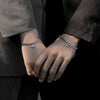 2Pcs/set Magnet Couple Bracelets Heart Attraction Bracelet Stainless Steel Charm Simple Cuban Chains Key Lock Jewelry Gifts - Image 3