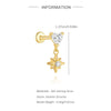 1PC Silver Tassel Chain Eight Pointed Stars Moon Earrings For Women Horse Eye Geometric Zircon Earring - Image 16