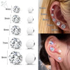 ZS 1 Piece Magnetic Clip-on Earrings Star Heart Shape CZ Crystal Ear Clip No Piercing Ear Stud No Pierced Earring Jewelry 4-8MM - Image 2