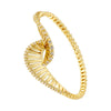 Golden Plated Brass Bracelet With Zirconia Earrings And Ring Collection Style Ladies Jewellery - Image 12