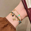 Zakol Vintage Stone Double Layered Beads Bracelets for Women Star Pendant Bracelets Y2K Charm Jewelry Gifts - Image 4