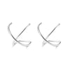 4 Pcs Stainless Steel Ear Cuff Criss Cross Double Lines Ear Cuffs Non Piercing Minimalist fake Helix Earcuff Cartilage Earring - Image 11