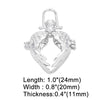 Retro Hollow Angel Wing Harmony Ball Chime Bola Necklace Pendant For Pregnancy Copper Gold Plated Wishing Ball - Image 7