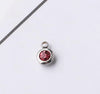60 piece/lot Stainless Steel Crystal Pendant steel Gold Color 12 Birthstone Charm Round 6mm 6.5mm Rhinestones Charms - Image 16