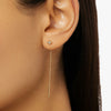 Dplaopa Silver Gold Drop Chain Star Earring Women Jewelry CrystL Simple Jewels - Image 3