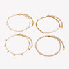 Stainless Steel Gold Plated Jewelry Wheat Texture Rope Chain Anklets Bracelets Foot Leg Jewelry For Women Ladies - Image 3