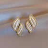 Elegant Women Stud Earrings Leaf Design Fresh Style Wedding Daily Wearable Accessories with Shiny CZ Chic Jewelry - Image 6