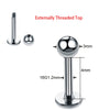 1PC ASTM Titanium Tragus Piercings Labret Stud Lip Rings Helix Piercing Ear Oreja Cartilage Earring 14G 16G Body Jewelry - Image 16
