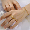 Ring Bracelets for Women Heart Clover Paperclip Chain Hand Chain Finger Bangle Stainless Steel Adjustable Wrist Jewelry - Image 6