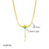 316L Stainless Steel Butterfly Moon Lock Blue Eyes Pendant Necklace For Women Multilayer Choker Chain Jewelry Gifts - Image 34