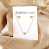 Necklaces Jewelry Sets For Women Girls Stainless Steel Pendant Necklaces And Earrings 2 Pieces Sets Wedding Party Jewelry Gifts - Image 15