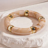 Multi-style Leopard Print Bamboo Tube Acrylic Stretchy Bracelets for Women Men Retro Resin Beaded Bangles Stack Jewelry Gift K1 - Image 18