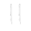 Silver Color Hollow Leaves Earrings for Women Temperament Long Tassel Tea Ear Chain Earring Fairy Jewelry - Image 6