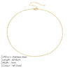 Box Chain Necklace Smooth Stainless Steel Choker Necklace Friendship 2MM Gold Color Women Gift Jewelry - Image 10