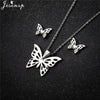 Cartoon Bowknot Mouse Stainless Steel Jewelry Set for Women Anime Animal Necklace Earrings Party Accessories - Image 16