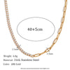 316L Stainless Steel Zircon Asymmetrical Necklace Bracelet Earrings Gold Plated Jewelry Set Gift - Image 7