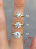 Silver Round Zircon Ring For Women Engagement Wedding Jewelry - Image 1