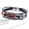 Retro Faux Leather Guitar Bracelet, Punk Rock Music Guitar Leather Bracelet, Handmade Braided Multi-Layer Wrap Bracelet - Image 8