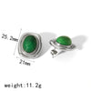 TD Classic Nature Stone Tiger-eye Earrings and Necklace Set Stainless Steel Pearl Stud Earrings for Women - Image 12