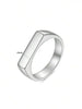 Stainless Steel Signet Rings for Men Women Minimalist 4mm Wide Finger Rings Wedding Couple Jewelry Gift - Image 5